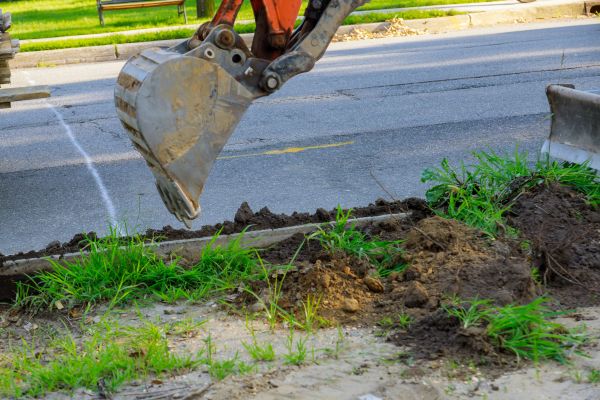 Sewer Line Trenching