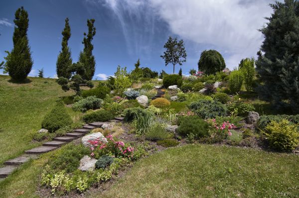 Sloping Garden Design